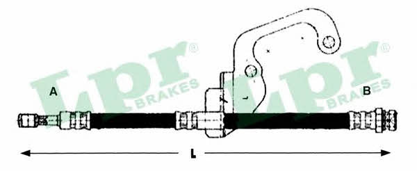 LPR 6T46849 Гальмівний шланг 6T46849: Купити в Україні - Добра ціна на EXIST.UA!