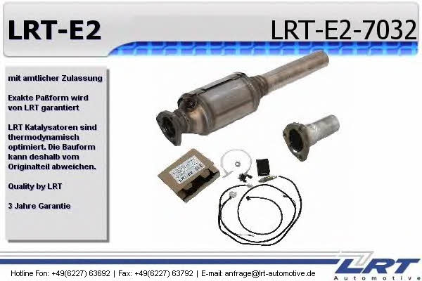 LRT Fleck LRT-E2-7032 Каталізатор, комплект LRTE27032: Купити в Україні - Добра ціна на EXIST.UA!