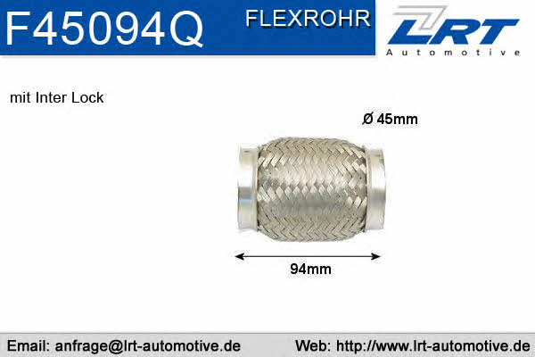 LRT Fleck F45094Q Труба гофрована F45094Q: Купити в Україні - Добра ціна на EXIST.UA!