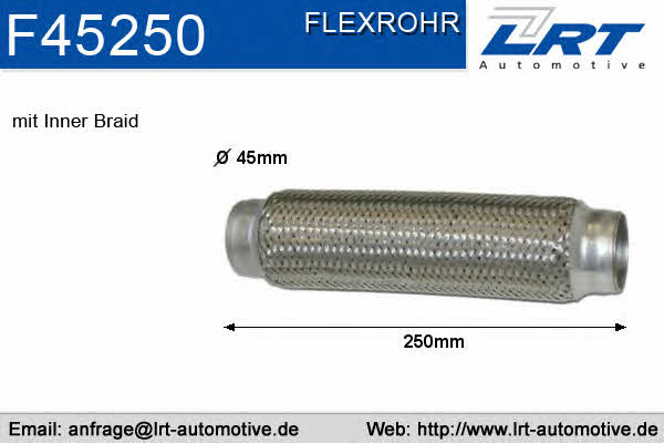 LRT Fleck F45250 Труба гофрована F45250: Купити в Україні - Добра ціна на EXIST.UA!