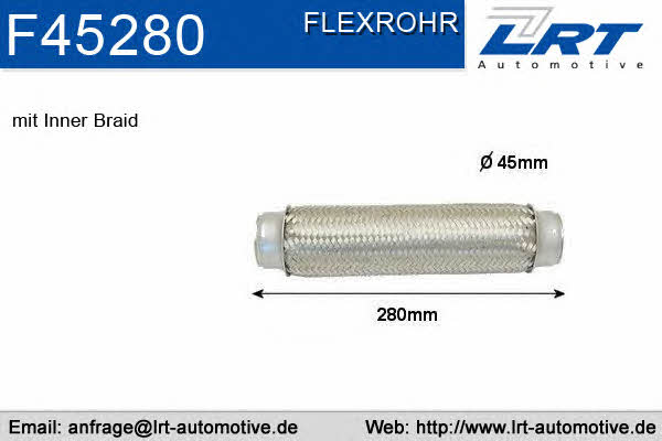 LRT Fleck F45280 Труба гофрована F45280: Купити в Україні - Добра ціна на EXIST.UA!