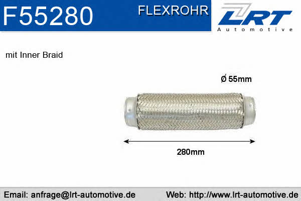 LRT Fleck F55280 Труба гофрована F55280: Купити в Україні - Добра ціна на EXIST.UA!