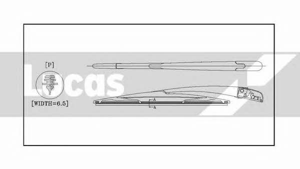 Lucas Electrical LLWCR14F Щітка склоочисника каркасна 350 мм (14") LLWCR14F: Купити в Україні - Добра ціна на EXIST.UA!