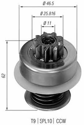 Бендикс стартера Magneti marelli 940113020088