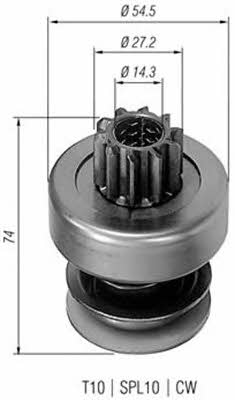 Magneti marelli 940113020134 Бендикс стартера 940113020134: Отличная цена - Купить в Украине на EXIST.UA! 940113020134 Magneti marelli Бендикс стартера