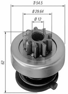 Бендикс стартера Magneti marelli 940113020167