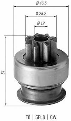 Бендикс стартера Magneti marelli 940113020176