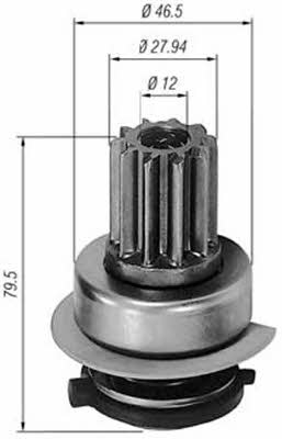Бендікс стартера Magneti marelli 940113020291