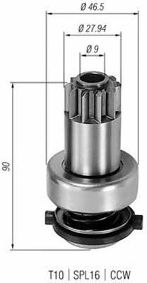 Magneti marelli 940113020305 Бендікс стартера 940113020305: Приваблива ціна - Купити в Україні на EXIST.UA! 940113020305 Magneti marelli Бендікс стартера
