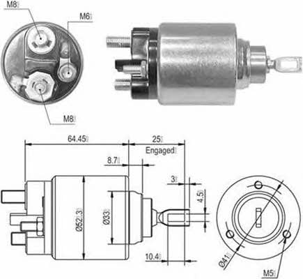 940113050010 Magneti marelli Реле стартера втягивающее