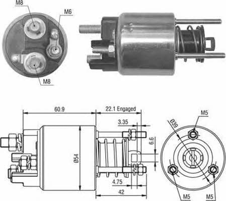 940113050016 Magneti marelli Реле стартера втягивающее