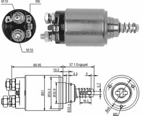 940113050186 Magneti marelli Реле стартера втягивающее