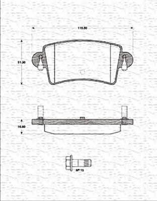 Magneti marelli 363702161271 Гальмівні колодки, комплект 363702161271: Купити в Україні - Добра ціна на EXIST.UA!