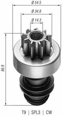 940113020004 Magneti marelli Бендікс стартера