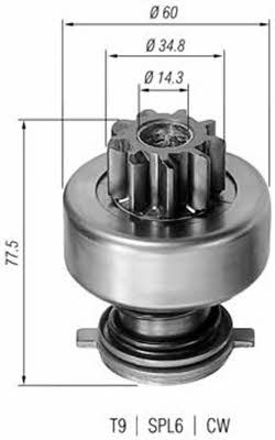 Magneti marelli 940113020114 Бендикс стартера 940113020114: Отличная цена - Купить в Украине на EXIST.UA! 940113020114 Magneti marelli Бендикс стартера