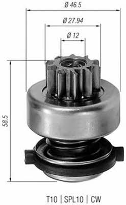 Бендикс стартера Magneti marelli 940113020191