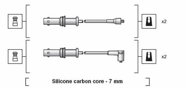 Дроти високовольтні, комплект Magneti marelli 941318111152