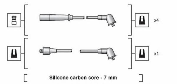Провода высоковольтные, комплект Magneti marelli 941318111185