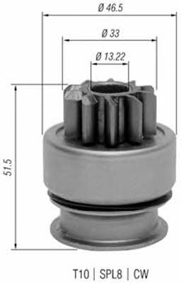Бендикс стартера Magneti marelli 940113020348