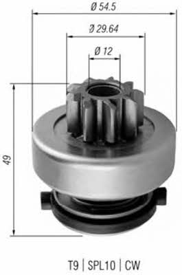 Magneti marelli 940113020354 Бендикс стартера 940113020354: Отличная цена - Купить в Украине на EXIST.UA! 940113020354 Magneti marelli Бендикс стартера