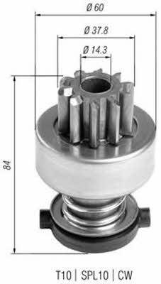 Бендикс стартера Magneti marelli 940113020403