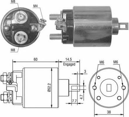 940113050022 Magneti marelli Реле стартера втягивающее
