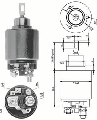 940113050124 Magneti marelli Реле стартера втягивающее