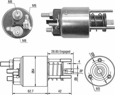 940113050453 Magneti marelli Реле стартера втягивающее