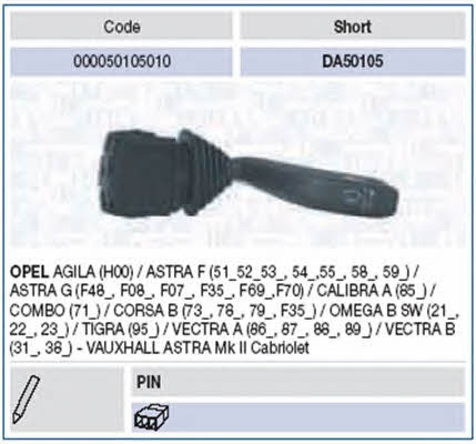 Magneti marelli 000050105010 Перемикач підрульовий 000050105010: Купити в Україні - Добра ціна на EXIST.UA!