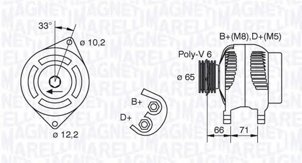 063321391010 Magneti marelli Генератор