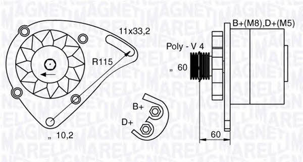 Купити Magneti marelli 063321600010 за низькою ціною в Україні!