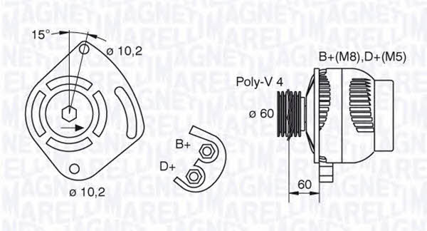 063321605010 Magneti marelli Генератор