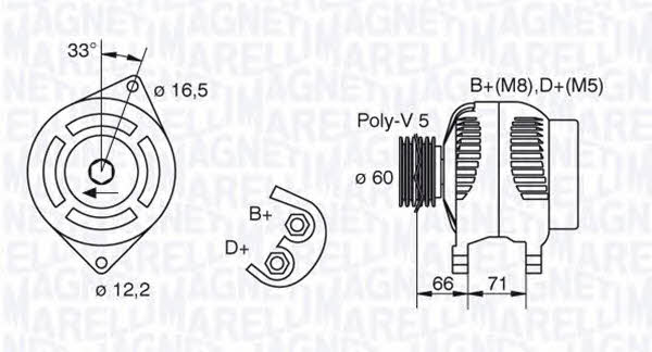 063321606010 Magneti marelli Генератор