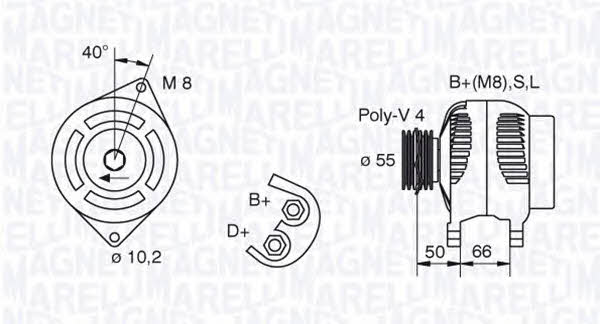 Купити Magneti marelli 063321607010 за низькою ціною в Україні!