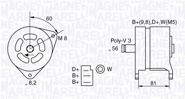 Magneti marelli 063324145010 Генератор 063324145010: Купити в Україні - Добра ціна на EXIST.UA! 063324145010 Magneti marelli Генератор
