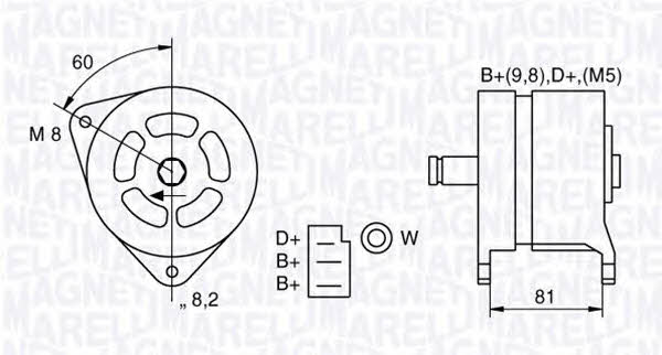 Magneti marelli 063324157010 Генератор 063324157010: Купити в Україні - Добра ціна на EXIST.UA! 063324157010 Magneti marelli Генератор