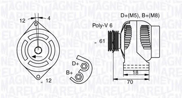 063377005010 Magneti marelli Генератор