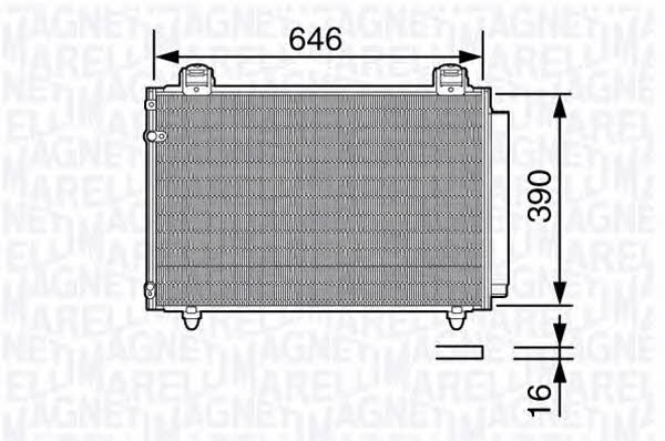 Magneti marelli 350203686000 Радіатор кондиціонера (Конденсатор) 350203686000: Купити в Україні - Добра ціна на EXIST.UA!