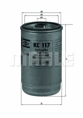 Mahle/Knecht KC 117 Фільтр палива KC117: Купити в Україні - Добра ціна на EXIST.UA!