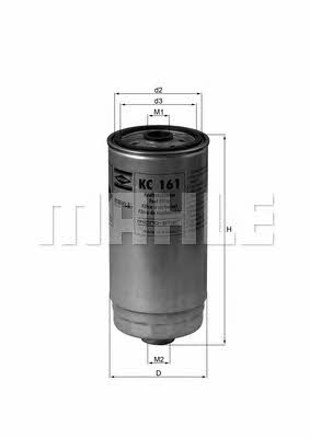 Паливний фільтр Mahle/Knecht KC 161