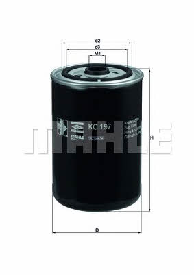 Топливный фильтр Mahle/Knecht KC 197