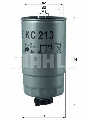 Mahle/Knecht KC 213 Фільтр палива KC213: Купити в Україні - Добра ціна на EXIST.UA!