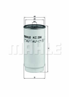 Топливный фильтр Mahle/Knecht KC 296D