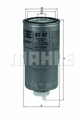 Паливний фільтр Mahle/Knecht KC 47
