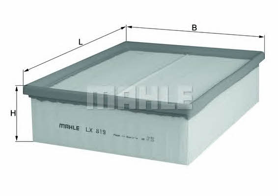 Воздушный фильтр Mahle/Knecht LX 819