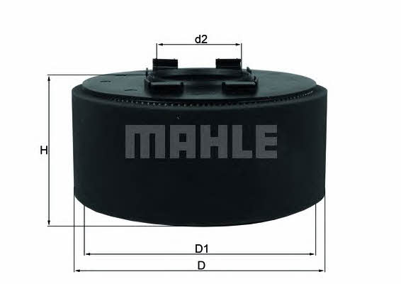 Mahle/Knecht LX 870 Повітряний фільтр LX870: Купити в Україні - Добра ціна на EXIST.UA!