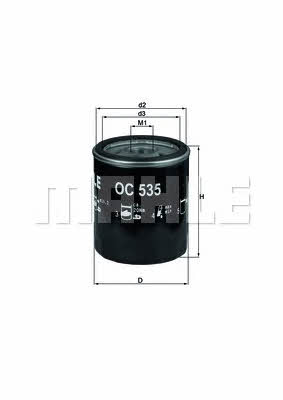 Масляный фильтр Mahle/Knecht OC 535