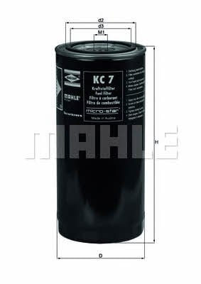 Паливний фільтр Mahle/Knecht KC 7