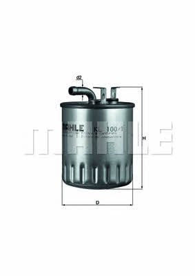 Топливный фильтр Mahle/Knecht KL 100/1