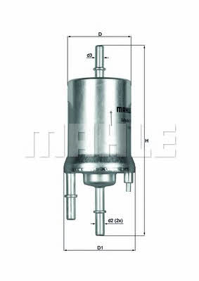 Паливний фільтр Mahle/Knecht KL 156/1